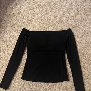 Black Off-Shoulder Top